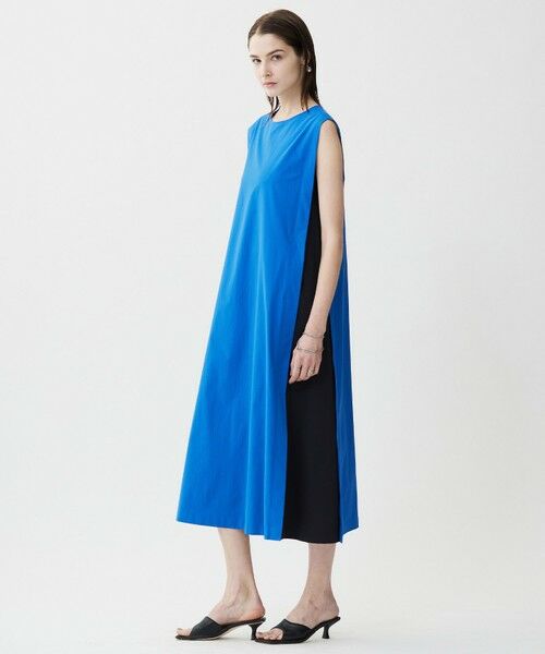 ICB / アイシービー ロング・マキシ丈ワンピース | 【接触冷感・UVカット・洗える】RENUソフトタイプライター バイカラーワンピース | 詳細6