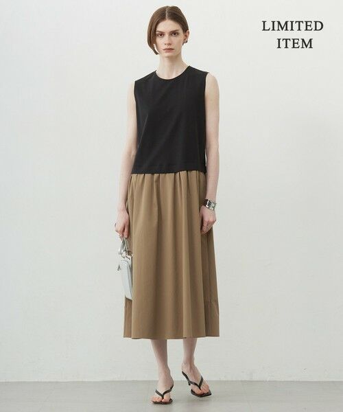 ICB / アイシービー ロング・マキシ丈ワンピース | 【WEB限定・洗える】 RENUコンビ ノースリーブワンピース | 詳細1