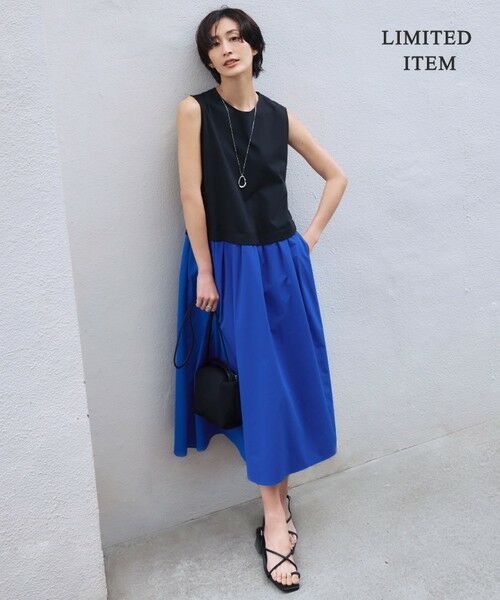 ICB / アイシービー ロング・マキシ丈ワンピース | 【WEB限定・洗える】 RENUコンビ ノースリーブワンピース | 詳細7