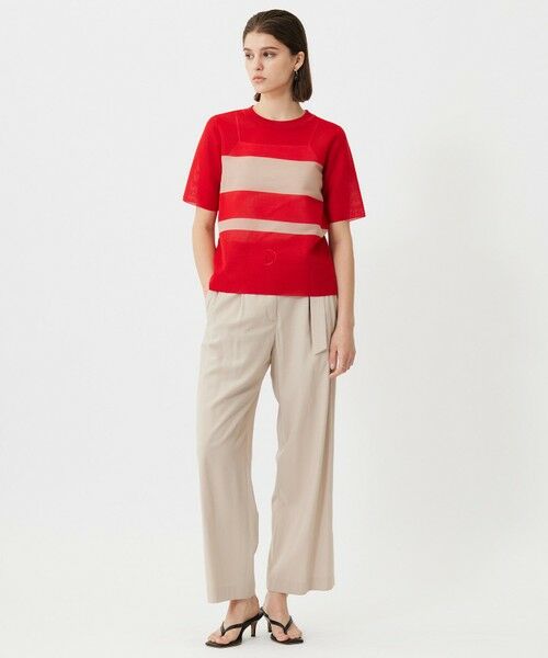 ICB / アイシービー その他パンツ | 【接触冷感・UVカット・洗える】 T/Rドライリネン ワイドストレートパンツ | 詳細6