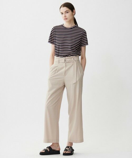 ICB / アイシービー その他パンツ | 【接触冷感・UVカット・洗える】 T/Rドライリネン ワイドストレートパンツ | 詳細8