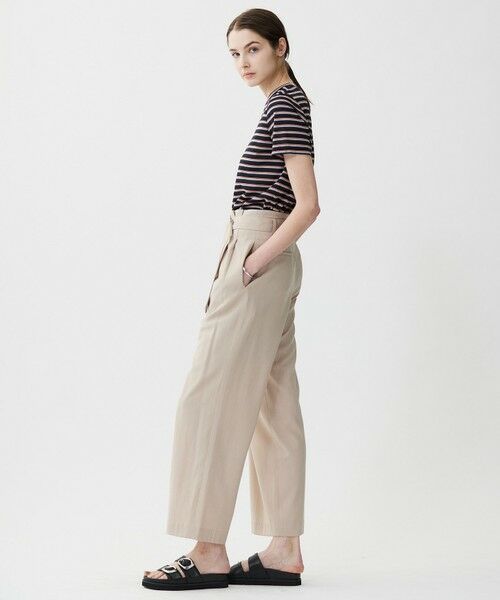 ICB / アイシービー その他パンツ | 【接触冷感・UVカット・洗える】 T/Rドライリネン ワイドストレートパンツ | 詳細9