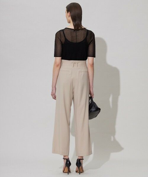 ICB / アイシービー その他パンツ | 【接触冷感・UVカット・洗える】 T/Rドライリネン ワイドストレートパンツ | 詳細13