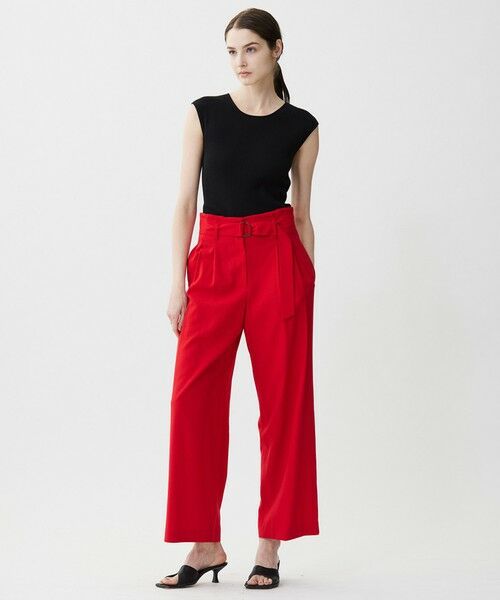 ICB / アイシービー その他パンツ | 【接触冷感・UVカット・洗える】 T/Rドライリネン ワイドストレートパンツ | 詳細25