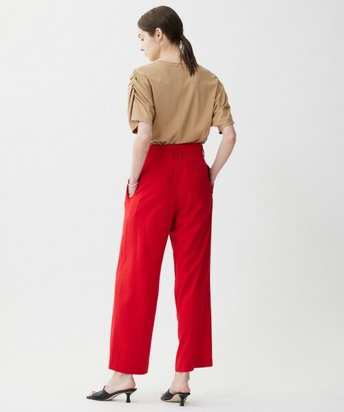 ICB / アイシービー その他パンツ | 【接触冷感・UVカット・洗える】 T/Rドライリネン ワイドストレートパンツ | 詳細30