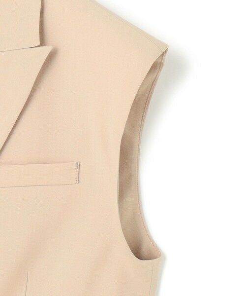 ICB / アイシービー ベスト | 【接触冷感・UVカット・洗える】 T/Rドライリネン ショートジレ | 詳細8