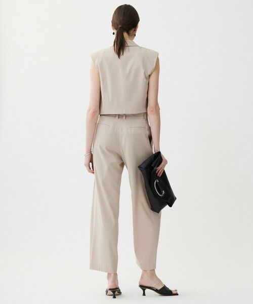 ICB / アイシービー ベスト | 【接触冷感・UVカット・洗える】 T/Rドライリネン ショートジレ | 詳細4