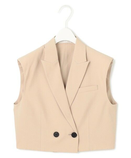 ICB / アイシービー ベスト | 【接触冷感・UVカット・洗える】 T/Rドライリネン ショートジレ | 詳細5