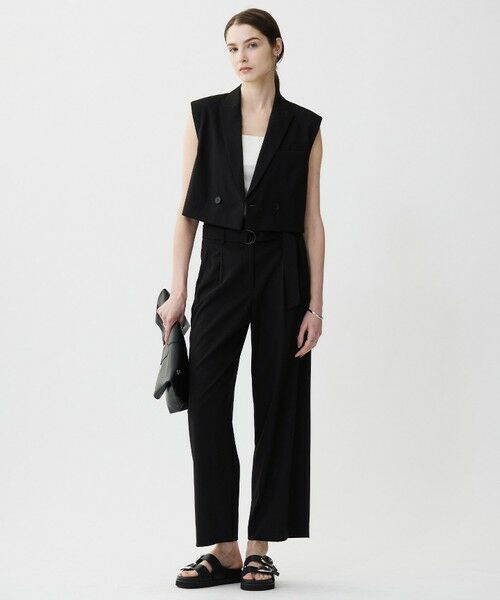 ICB / アイシービー ベスト | 【接触冷感・UVカット・洗える】 T/Rドライリネン ショートジレ | 詳細15