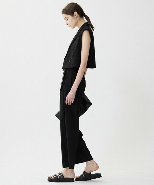 ICB / アイシービー ベスト | 【接触冷感・UVカット・洗える】 T/Rドライリネン ショートジレ | 詳細17