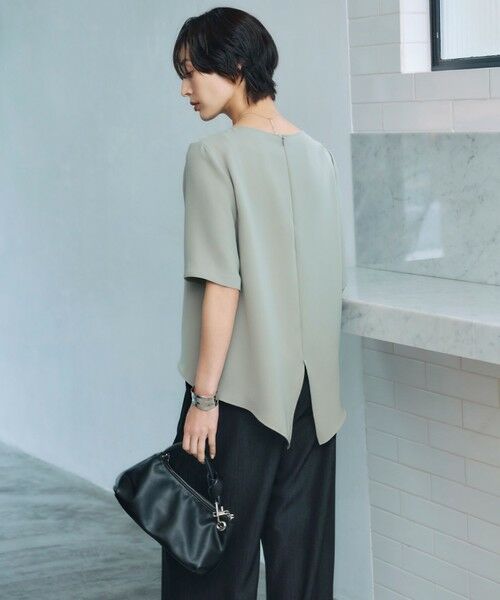 ICB / アイシービー シャツ・ブラウス | 【UVカット・防シワ・洗える】ライトダブルクロス Tブラウス | 詳細2