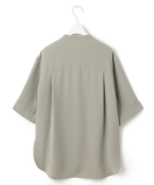 ICB / アイシービー シャツ・ブラウス | 【UVカット・防シワ・洗える】ライトダブルクロス バンドカラーブラウス | 詳細3