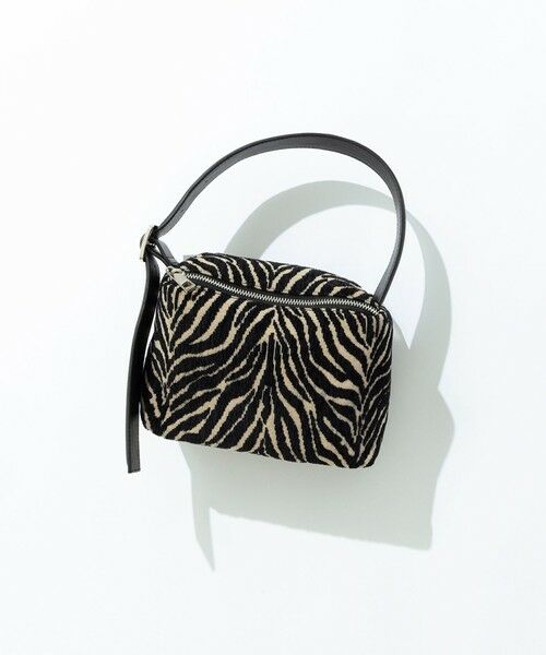 ICB / アイシービー ショルダーバッグ | スクエアワンハンドル バッグ（起毛ゼブラ系）