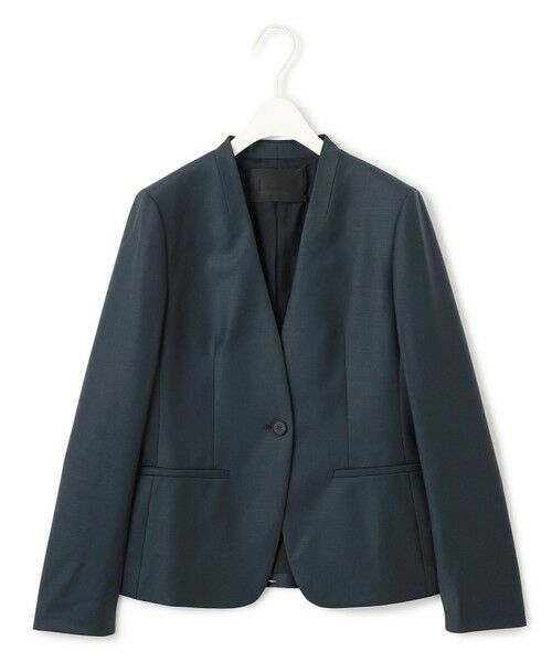 ICB/アイシービー 【新色追加・セットアップ対応】Bahariye ノーカラージャケット ダークグリーン系 6