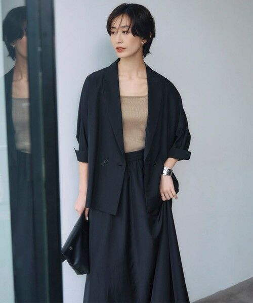 ICB / アイシービー テーラードジャケット | 【接触冷感・UVケア・速乾・洗える】シルクエステルタフタ ブラウスジャケット | 詳細5