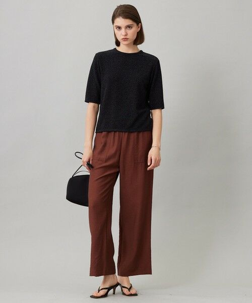 ICB / アイシービー カットソー | 【洗える】シャイニーラメジャガード カットソー | 詳細5