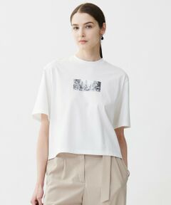 ICB / アイシービー カットソー | 【接触冷感・UVケア・洗える】クロップド ロゴTEE