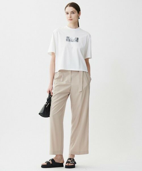 ICB / アイシービー カットソー | 【接触冷感・UVケア・洗える】クロップド ロゴTEE | 詳細1