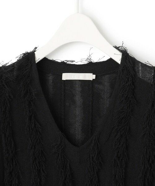 ICB / アイシービー ニット・セーター | 【洗える】カットジャガード Vネックニット | 詳細10