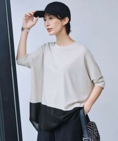 ICB / アイシービー ニット・セーター | 【接触冷感・UVカット・洗える】VIS/NYハイゲージ シアーコンビニット