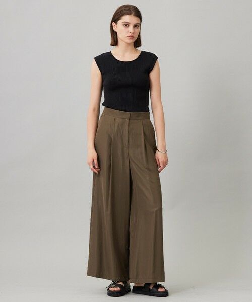 ICB / アイシービー その他パンツ | 【接触冷感・UVケア・速乾・洗える】シルクエステルタフタ ワイドパンツ | 詳細2