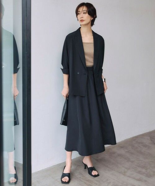 ICB / アイシービー ミニ・ひざ丈スカート | 【UVケア・速乾・洗える】シルクエステルタフタ フレアスカート | 詳細10