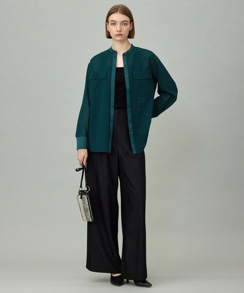 ICB / アイシービー シャツ・ブラウス | 【洗える】シアーボイル バンドカラーシャツ | 詳細5