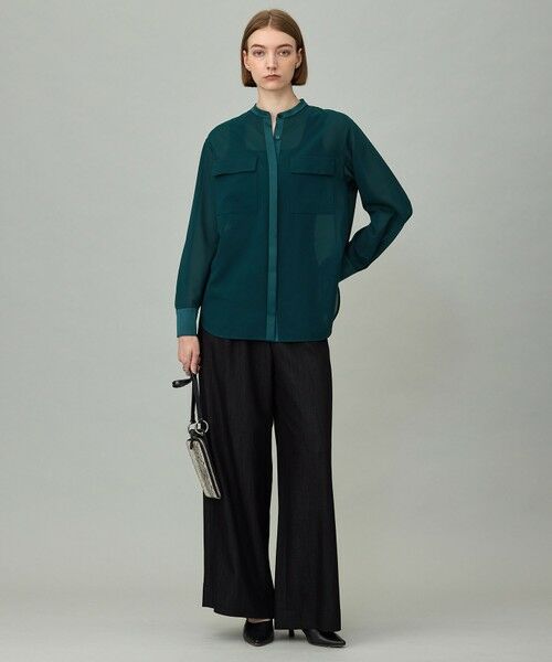 ICB / アイシービー シャツ・ブラウス | 【洗える】シアーボイル バンドカラーシャツ | 詳細6