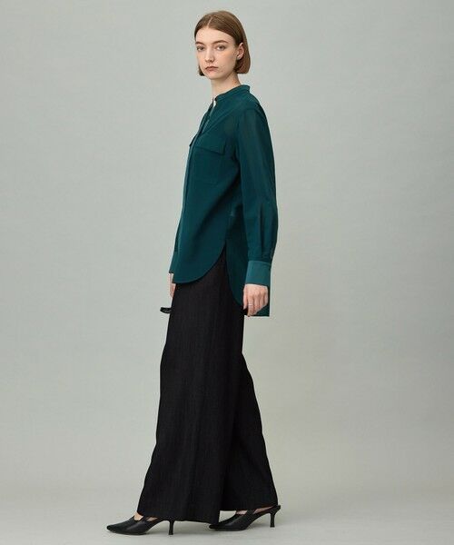 ICB / アイシービー シャツ・ブラウス | 【洗える】シアーボイル バンドカラーシャツ | 詳細7