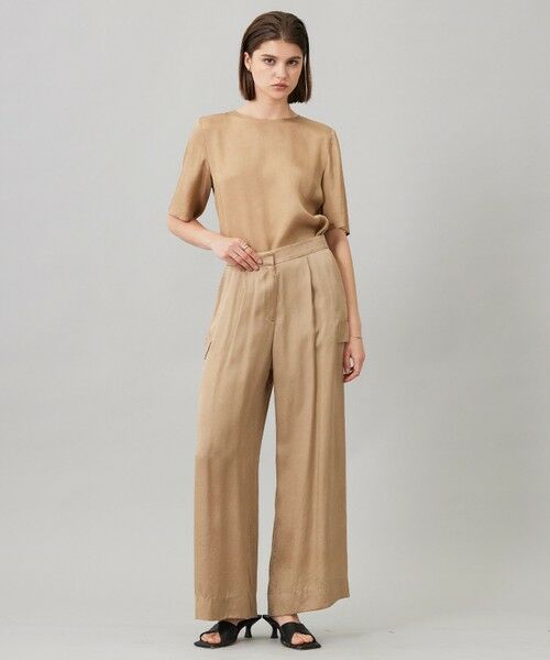 ICB / アイシービー シャツ・ブラウス | 【洗える】 キュプラピグメントクロス ブラウス | 詳細1