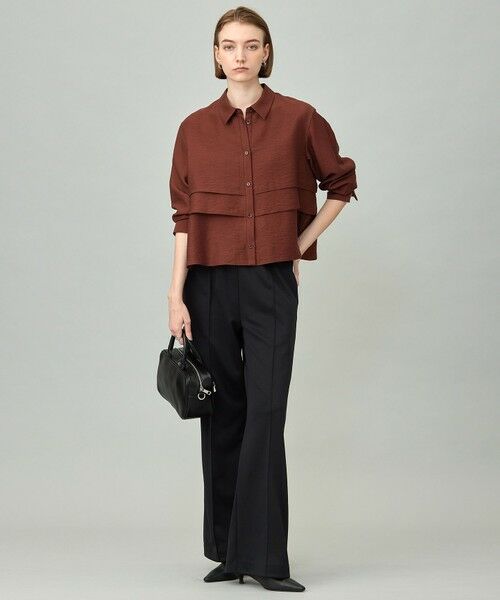 ICB / アイシービー シャツ・ブラウス | 【洗える】 ワッシャーツイル クロップドブラウス | 詳細2