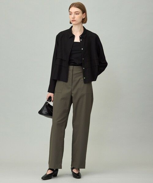 ICB / アイシービー シャツ・ブラウス | 【洗える】 ワッシャーツイル クロップドブラウス | 詳細11