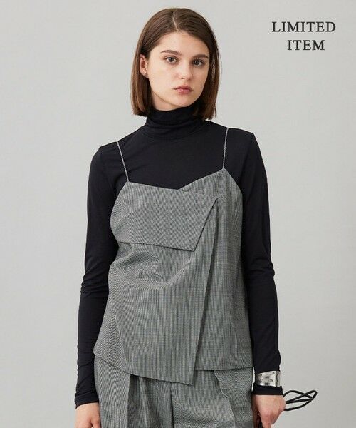 ICB/アイシービー 【WEB限定・UVカット・洗える】ウール2WAYストレッチ キャミソールブラウス 無地柄系 0 ICB/アイシービー 【WEB限定・UVカット・洗える】ウール2WAYストレッチ キャミソールブラウス 無地柄系 0