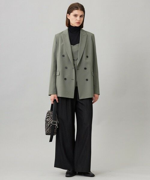 ICB / アイシービー テーラードジャケット | ウール2WAYストレッチ ダブルブレストジャケット | 詳細12