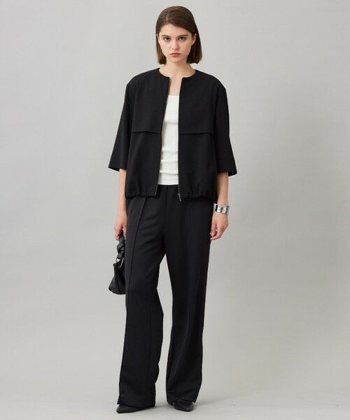 ICB / アイシービー ブルゾン | ウール2WAYストレッチ ノーカラーブルゾン | 詳細5