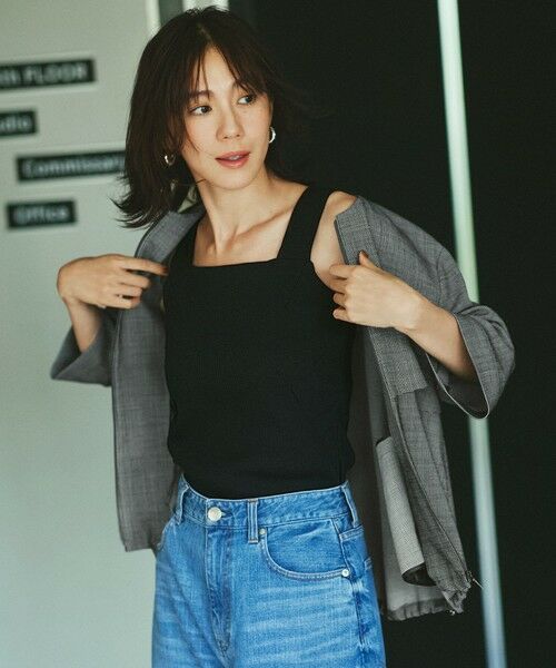 ICB / アイシービー ブルゾン | ウール2WAYストレッチ ノーカラーブルゾン | 詳細10