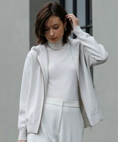 ICB / アイシービー カットソー | 【洗える】 パウダリーチュール ハイネックトップス