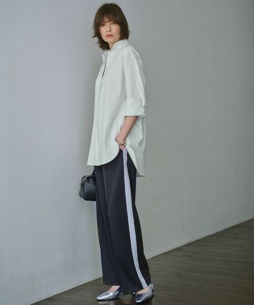 ICB / アイシービー カットソー | 【洗える】 ブラウスライクジャージー ロングカットソー | 詳細1