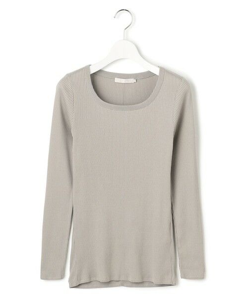 ICB / アイシービー カットソー | 【洗える】 4×2リブ プルオーバー(ライトグレー系)