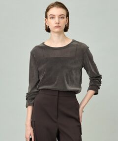 ICB / アイシービー カットソー | 【洗える】フロッキーベロア プルオーバー