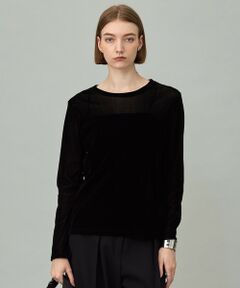 ICB / アイシービー カットソー | 【洗える】フロッキーベロア プルオーバー