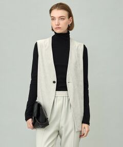 ICB / アイシービー ベスト | 【洗える】ストレッチスエード ジレ