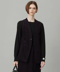 ICB / アイシービー ベスト | 【洗える】ストレッチスエード ジレ