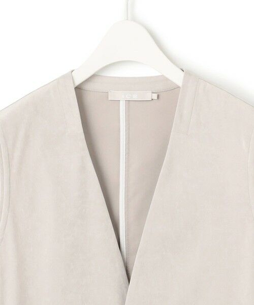 ICB / アイシービー ベスト | 【洗える】ストレッチスエード ジレ | 詳細5