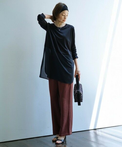 ICB / アイシービー カットソー | 【洗える】シアージャージーコンビ カットソー | 詳細15