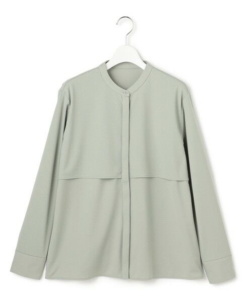 ICB / アイシービー カットソー | 【洗える】イージージョーゼット バンドカラーカットソー | 詳細8