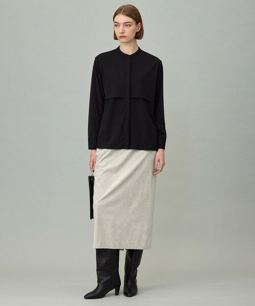 ICB / アイシービー カットソー | 【洗える】イージージョーゼット バンドカラーカットソー | 詳細16