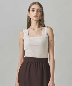 ICB / アイシービー タンクトップ | 【洗える】【OUR WACOAL コラボ】カップイン スクエアネック タンクトップ