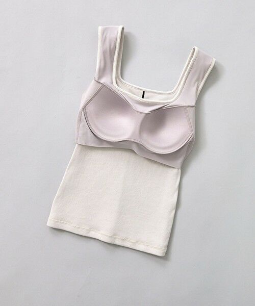 ICB / アイシービー タンクトップ | 【洗える】【OUR WACOAL コラボ】カップイン スクエアネック タンクトップ | 詳細11