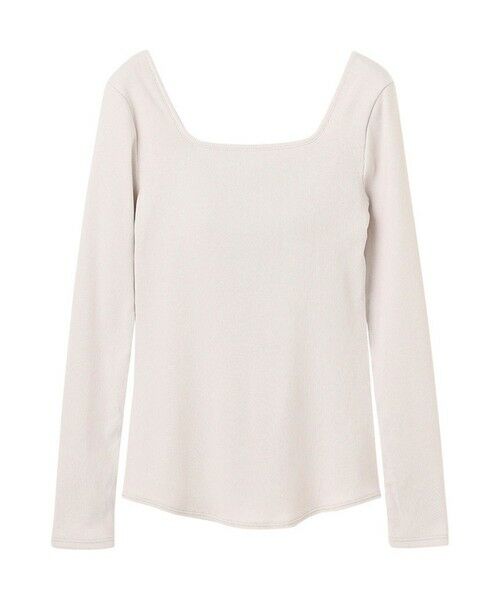 ICB / アイシービー カットソー | 【洗える】【OUR WACOAL コラボ】カップイン スクエアネックロングTシャツ | 詳細5